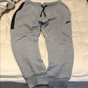 Grey Nike sweatpants